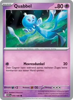 Pokémon-Karte Quabbel 044/086