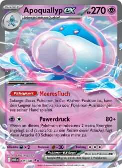 Pokémon-Karte Apoquallyp-ex 045/086