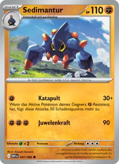 Pokémon-Karte Sedimantur 047/086