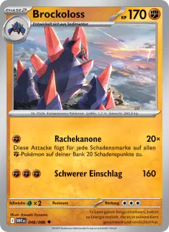 Pokémon-Karte Brockoloss 048/086