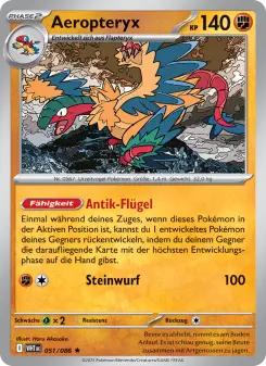 Pokémon-Karte Aeropteryx 051/086
