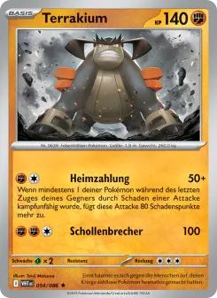 Pokémon-Karte Terrakium 054/086