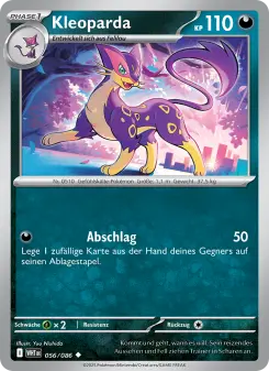 Pokémon-Karte Kleoparda 056/086