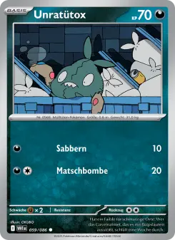 Pokémon-Karte Unratütox 059/086