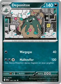 Pokémon-Karte Deponitox 060/086