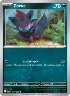 Pokémon-Karte Zorua 061/086