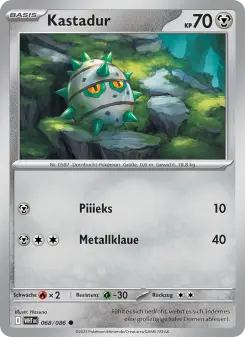Pokémon-Karte Kastadur 068/086