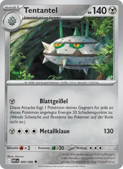 Pokémon-Karte Tentantel 069/086