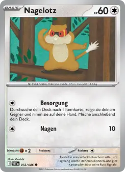 Pokémon-Karte Nagelotz 072/086