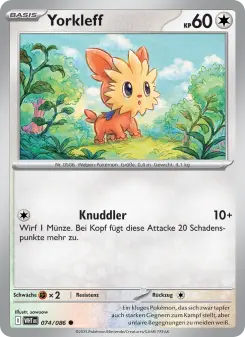 Pokémon-Karte Yorkleff 074/086
