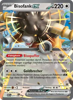 Pokémon-Karte Bisofank-ex 077/086