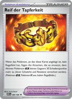 Pokémon-Karte Reif der Tapferkeit 080/086