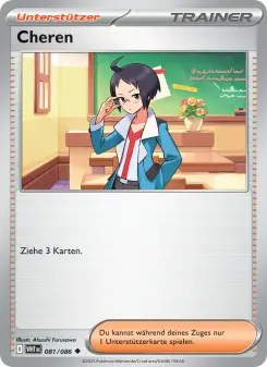 Pokémon-Karte Cheren 081/086