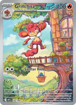 Pokémon-Karte Grillchita 100/086