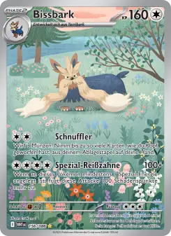 Pokémon-Karte Bissbark 156/086