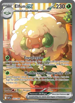 Pokémon-Karte Elfun-ex 165/086