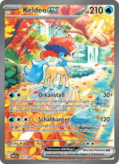 Pokémon-Karte Keldeo-ex 167/086