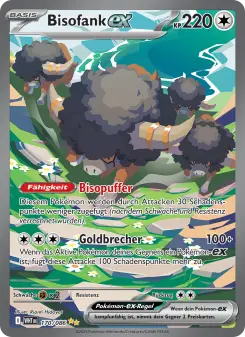 Pokémon-Karte Bisofank-ex 170/086