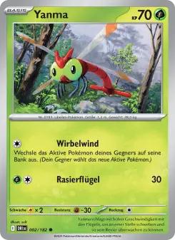 Pokémon-Karte Yanma 002/182