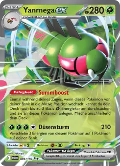 Pokémon-Karte Yanmega-ex 003/182