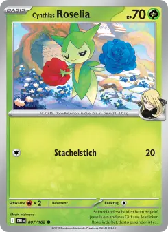 Pokémon-Karte Cynthias Roselia 007/182
