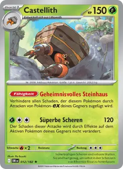 Pokémon-Karte Castellith 012/182