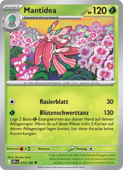 Pokémon-Karte Mantidea 014/182