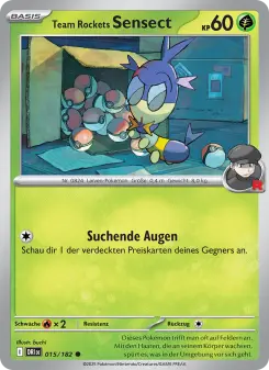 Pokémon-Karte Team Rockets Sensect 015/182