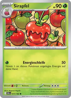 Pokémon-Karte Sirapfel 017/182