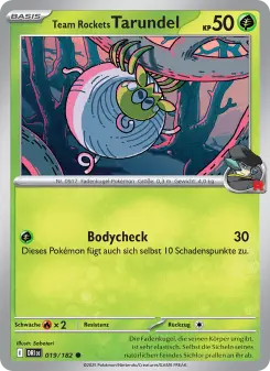 Pokémon-Karte Team Rockets Tarundel 019/182