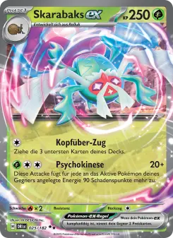 Pokémon-Karte Skarabaks-ex 025/182