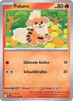 Pokémon-Karte Fukano 027/182