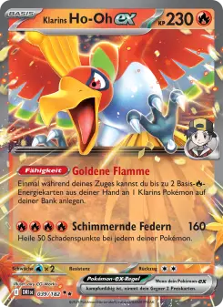Pokémon-Karte Klarins Ho-Oh-ex 039/182