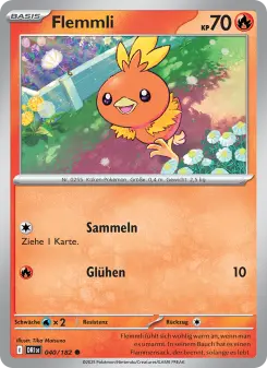 Pokémon-Karte Flemmli 040/182