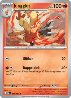 Pokémon-Karte Jungglut 041/182