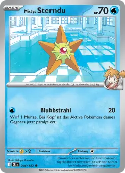 Pokémon-Karte Mistys Sterndu 046/182