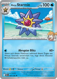 Pokémon-Karte Mistys Starmie 047/182