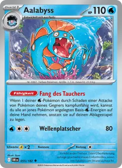 Pokémon-Karte Aalabyss 055/182