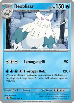 Pokémon-Karte Rexblisar 060/182