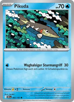 Pokémon-Karte Pikuda 062/182