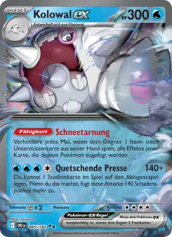 Pokémon-Karte Kolowal-ex 065/182