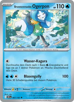 Pokémon-Karte Brunnenmaske-Ogerpon 067/182