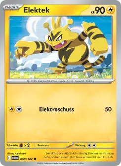 Pokémon-Karte Elektek 068/182