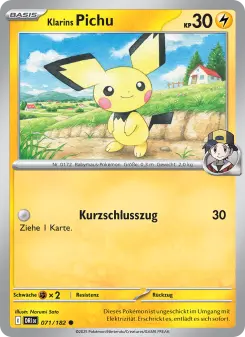 Pokémon-Karte Klarins Pichu 071/182