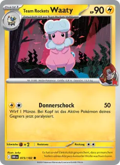 Pokémon-Karte Team Rockets Waaty 073/182