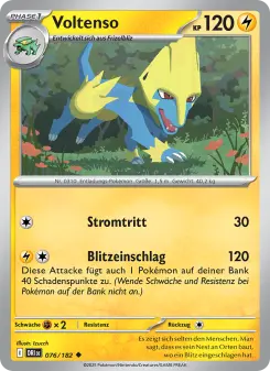 Pokémon-Karte Voltenso 076/182