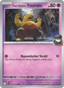 Pokémon-Karte Team Rockets Traumato 079/182