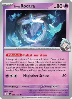 Pokémon-Karte Troys Rocara 086/182