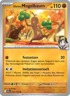Pokémon-Karte Klarins Mogelbaum 093/182