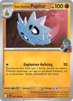 Pokémon-Karte Team Rockets Pupitar 095/182